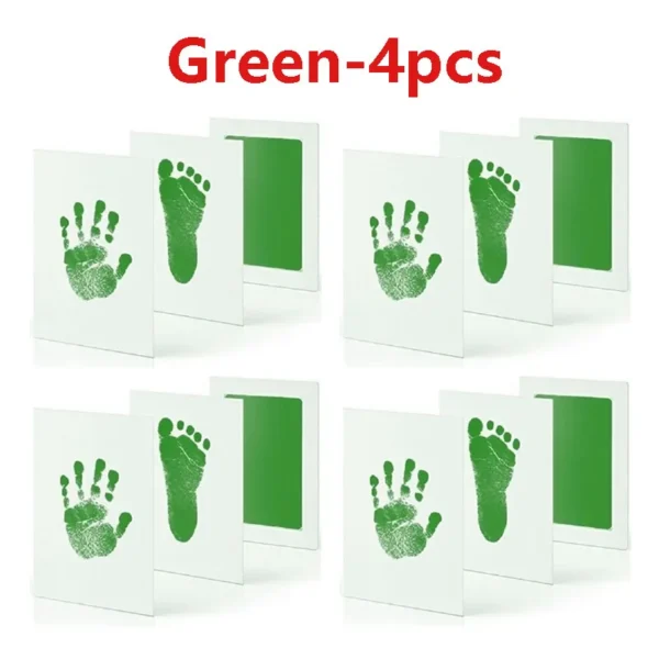 2/4pc Baby Handprint Footprints Ink Pads Safe Non-toxic No-Touch Skin Inkless Inkpad Kits Pet Cat Dog Paw Prints Souvenirs Gifts - Image 6