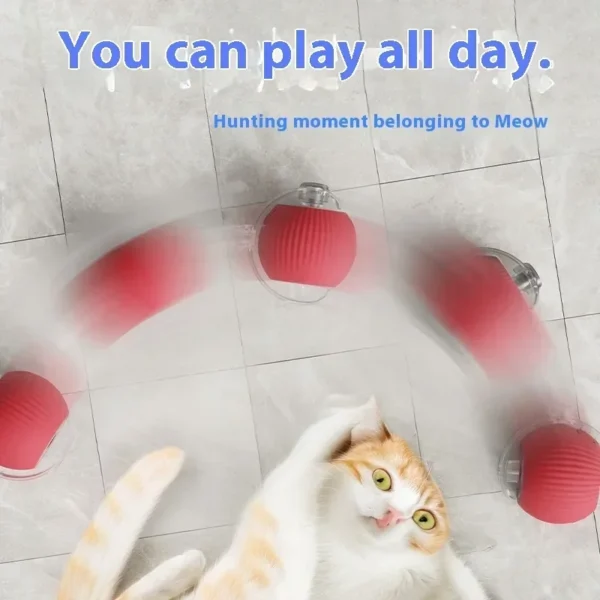 Interactive Cat Toys Ball Auto Electric Rolling Ball Toys for Cats/Kitty Pets Smart Automatic Teaser USB Rechargeable - Image 4