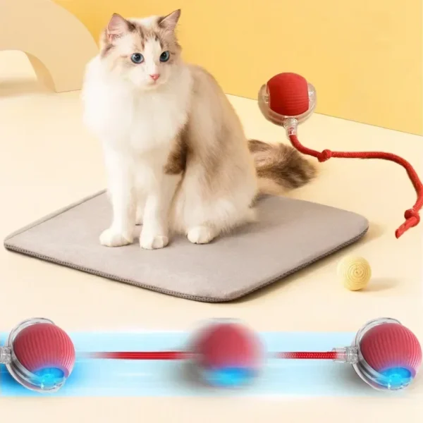 Interactive Cat Toys Ball Auto Electric Rolling Ball Toys for Cats/Kitty Pets Smart Automatic Teaser USB Rechargeable - Image 3