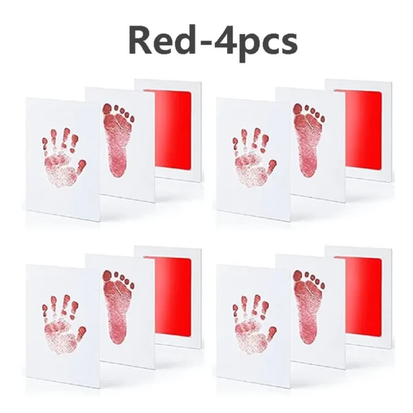 2/4pc Baby Handprint Footprints Ink Pads Safe Non-toxic No-Touch Skin Inkless Inkpad Kits Pet Cat Dog Paw Prints Souvenirs Gifts - Image 8