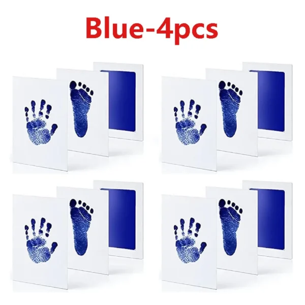 2/4pc Baby Handprint Footprints Ink Pads Safe Non-toxic No-Touch Skin Inkless Inkpad Kits Pet Cat Dog Paw Prints Souvenirs Gifts - Image 7