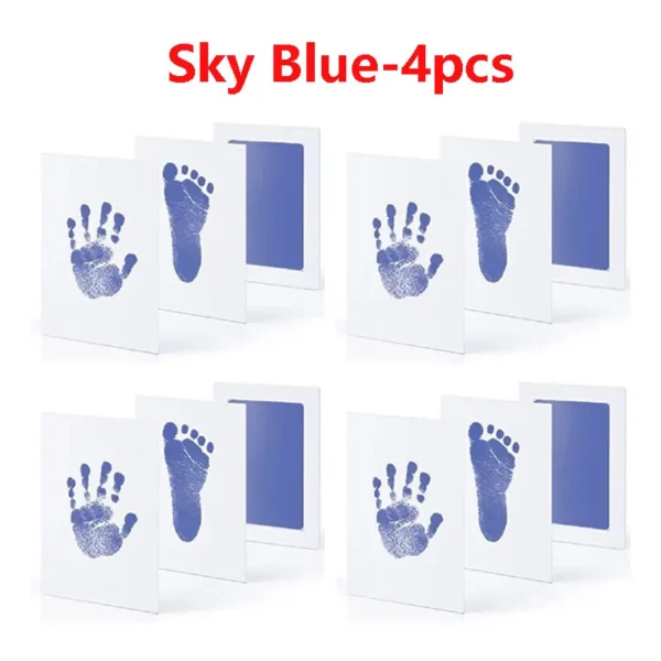 2/4pc Baby Handprint Footprints Ink Pads Safe Non-toxic No-Touch Skin Inkless Inkpad Kits Pet Cat Dog Paw Prints Souvenirs Gifts - Image 5