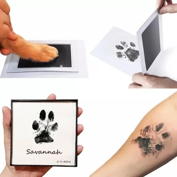 2/4pc Baby Handprint Footprints Ink Pads Safe Non-toxic No-Touch Skin Inkless Inkpad Kits Pet Cat Dog Paw Prints Souvenirs Gifts - Image 3