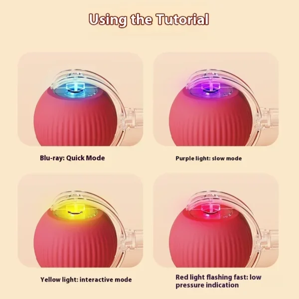 Interactive Cat Toys Ball Auto Electric Rolling Ball Toys for Cats/Kitty Pets Smart Automatic Teaser USB Rechargeable - Image 6