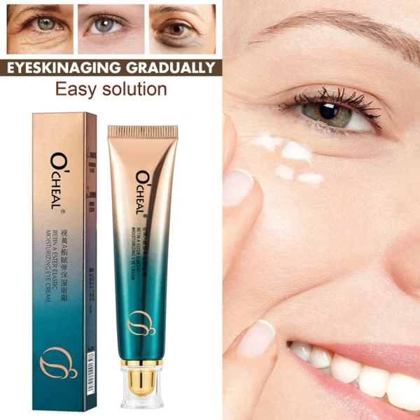 OCHEAL Eye Moisturizing Cream Fades Fine Lines Anti Dark Circles Eye Serum Remove Eye Bag Puffiness Anti-Aging Firmness Eye Care - Image 2